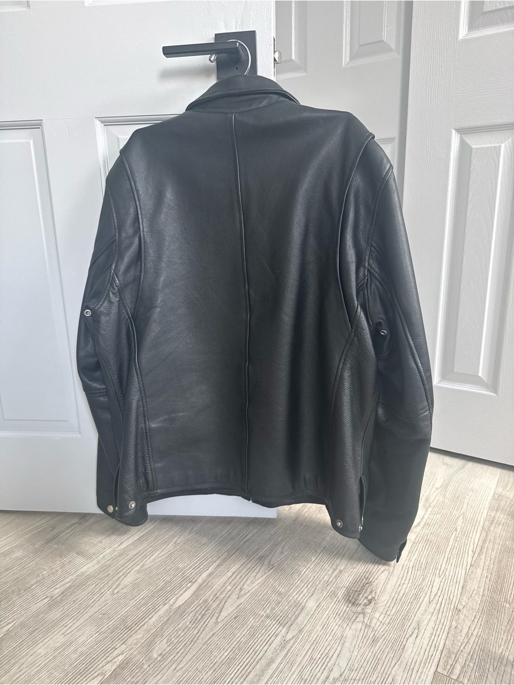 Wilson’s Leather Men’s Black Genuine Leather Jacket Full Zip Size L - Picture 3 of 6